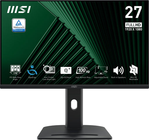 EAN 4711377219167 - MSI PRO MP275PG pantalla para PC 68,6 cm (27") 1920 x 1080 Pixeles Full HD LCD Negro imagen 1