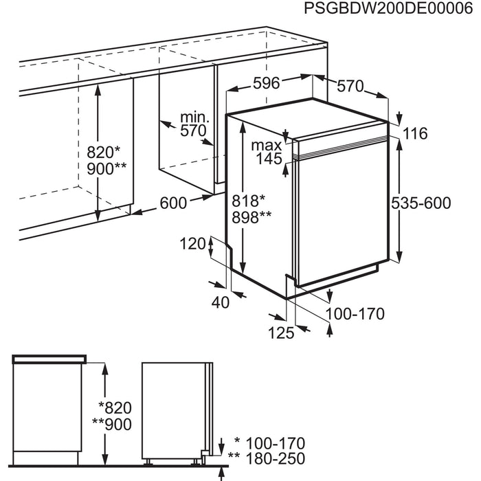 EAN 7332543795215 - Electrolux EES47300IX Semi integrado 13 cubiertos D imagen 2