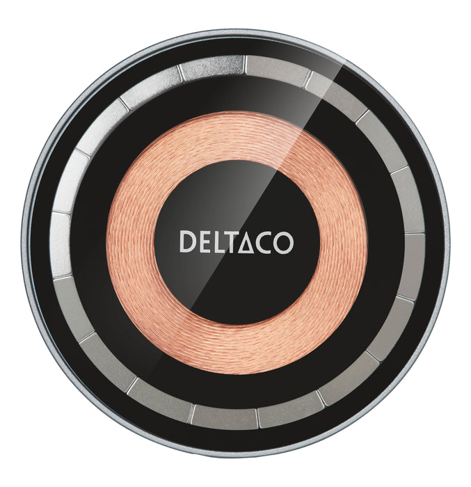 EAN 7333048065025 - Deltaco QI-1046 cargador de dispositivo móvil Auriculares, Smartphone, Reloj inteligente Negro USB Cargad imagen 4
