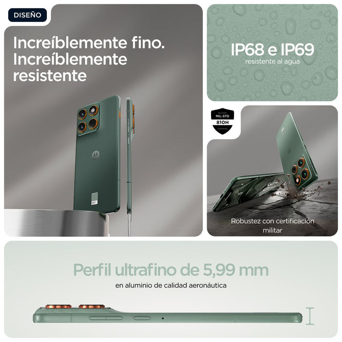 EAN 840493604534 - Motorola edge 70 17 cm (6.7") SIM doble Android 16.0 5G USB Tipo C 12 GB 512 GB 4800 mAh Verde imagen 14