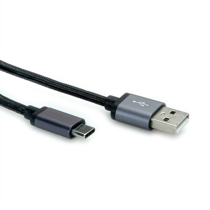 EAN 7611990142217 - ROLINE 11029027 cable USB USB 2.0 0,8 m USB A USB C Negro imagen 4