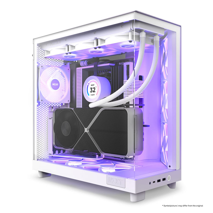 EAN 5056547204062 - NZXT H6 Flow RGB Midi Tower Blanco imagen 16