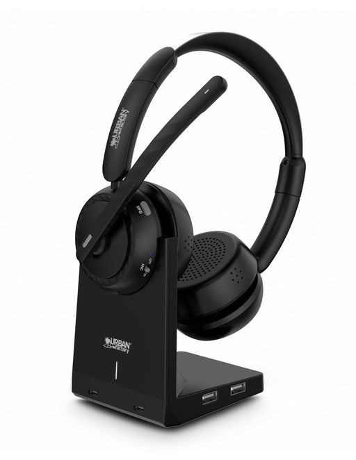 EAN 3760170883021 - Urban Factory MOVEE MAX Auriculares Inalámbrico Diadema Juego USB tipo A Bluetooth Base de carga Negro imagen 1