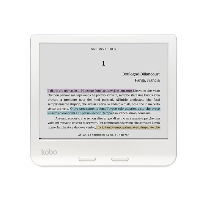 EAN 0681495009480 - Rakuten Kobo Libra Colour lectore de e-book Pantalla táctil 32 GB Wifi Blanco imagen 3