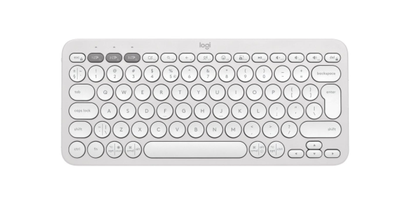 EAN 5099206110878 - Logitech 920-011852 teclado Universal RF Wireless + Bluetooth QWERTY Internacional de EE.UU. Blanco imagen 3