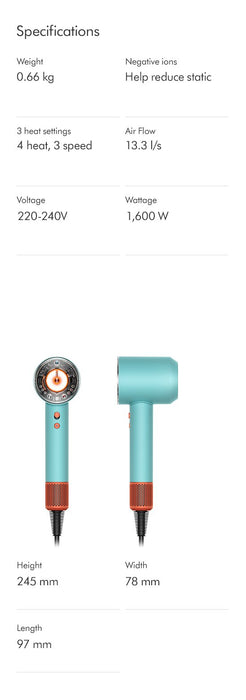 EAN 5025155094402 - Dyson Supersonic Nural secador 1600 W Azul, Naranja imagen 33