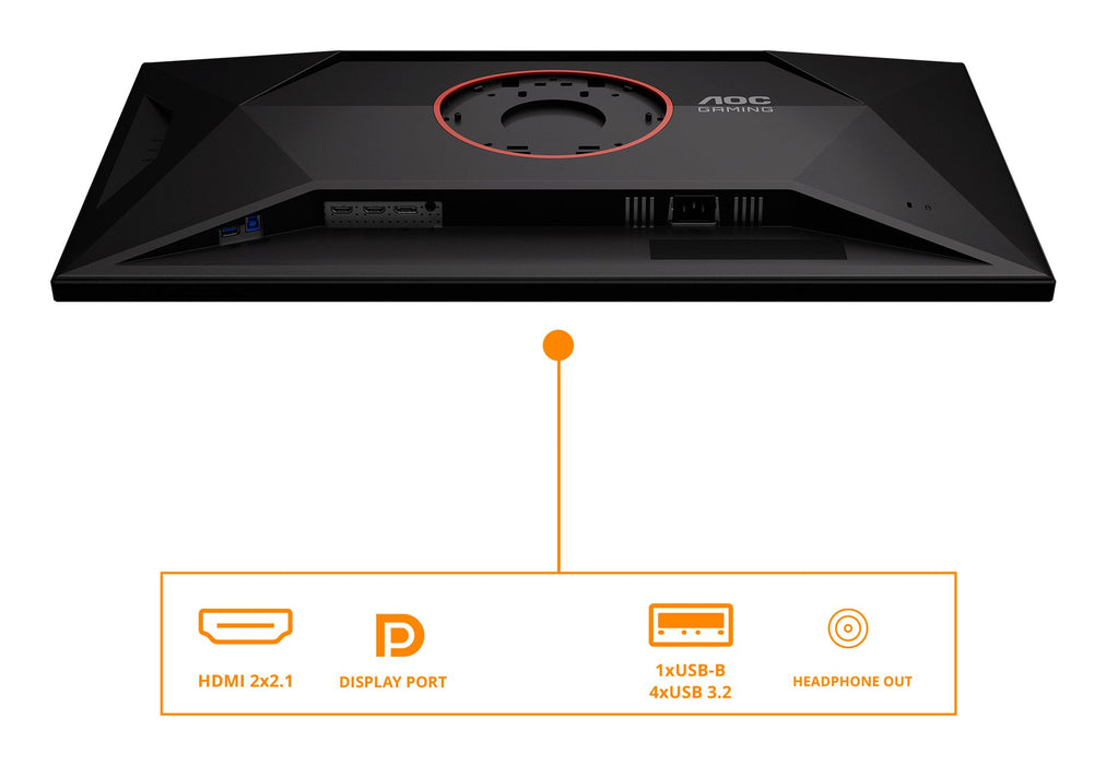 EAN 4038986113113 - AOC G4 U32G4U pantalla para PC 80 cm (31.5") 3840 x 2160 Pixeles 4K Ultra HD Negro, Rojo imagen 4