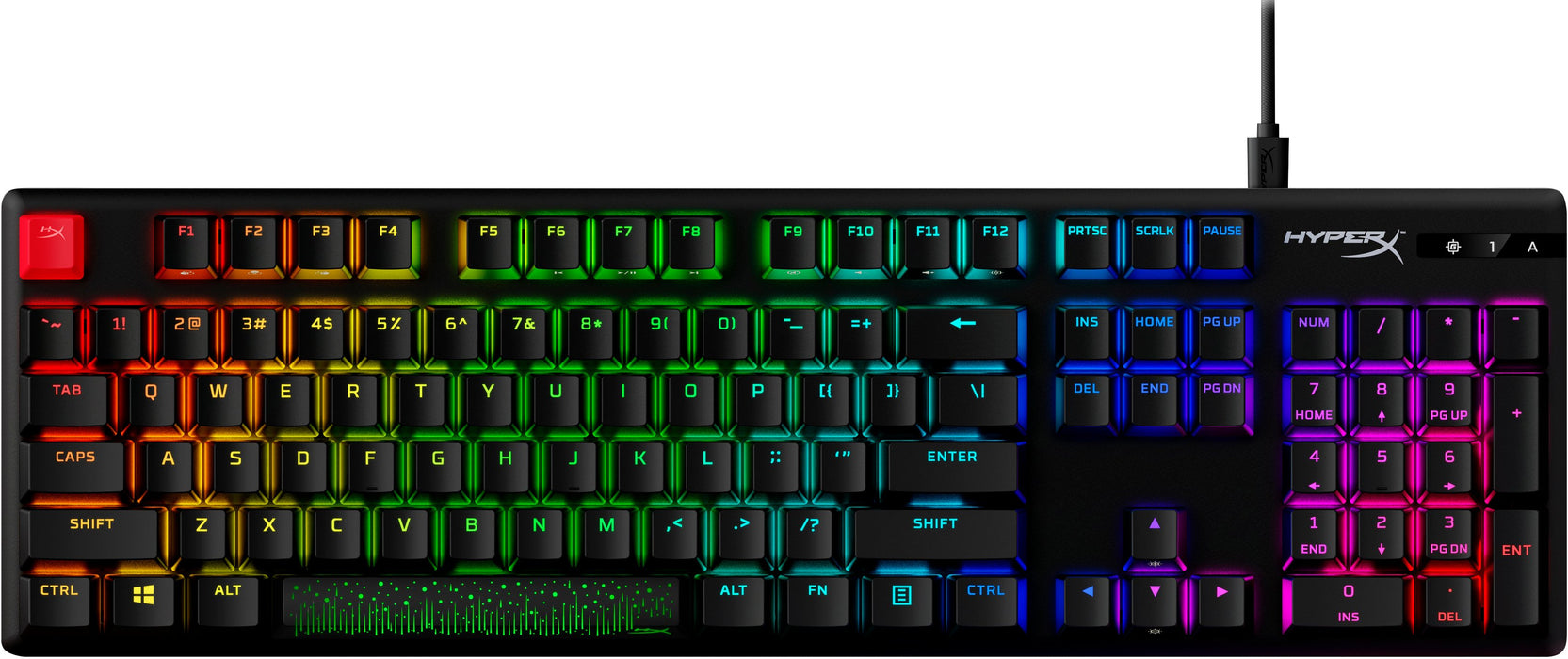 EAN 0196337969735 - HyperX Alloy Origins PBT HX Blue Gaming Keyboard teclado Juego USB Negro imagen 1