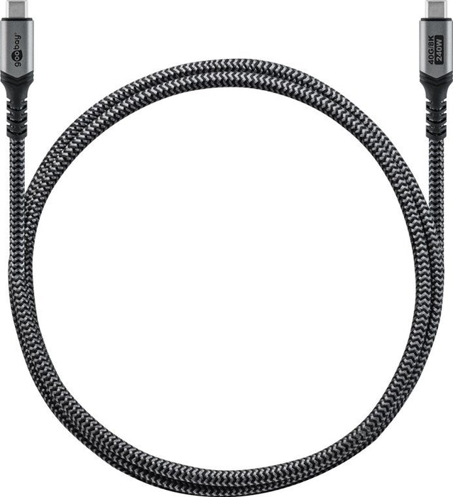 EAN 4040849742118 - Goobay 74211 cable USB 1 m USB C Negro, Gris imagen 4