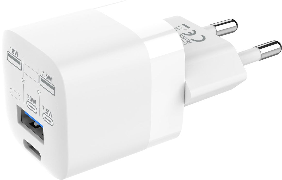 EAN 1179416800005 - Vision TC-PUSBEU/30 cargador de dispositivo móvil Portátil, Smartphone, Tableta Blanco Corriente alterna  imagen 1