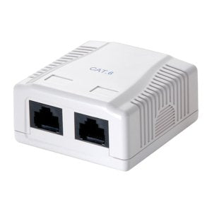 EAN 4052792027938 - LogiLink NP0072 toma de corriente 2 x RJ-45 Blanco imagen 1