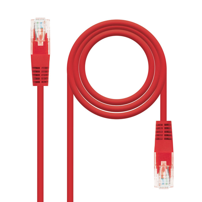 EAN 8433281003545 - Nanocable 10.20.0401-R cable de red Rojo 1 m Cat6e U/UTP (UTP) imagen 1