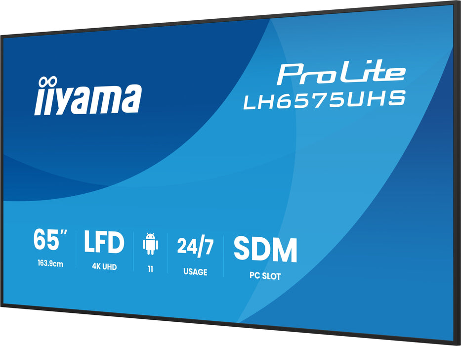 EAN 4948570125265 - iiyama LH6575UHS-B2AG pantalla de señalización Pantalla plana para señalización digital 163,8 cm (64.5")  imagen 6