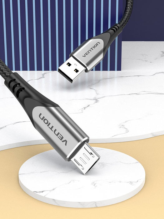 EAN 6922794746978 - Vention COAHG cable USB USB 2.0 1,5 m Mini-USB B Micro-USB B Aluminio, Negro imagen 2