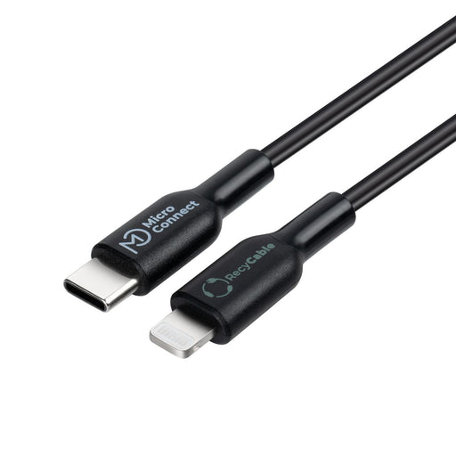 EAN 5715063597521 - Microconnect ECO-USB3.1CL1 cable de conector Lightning 1 m Negro imagen 1