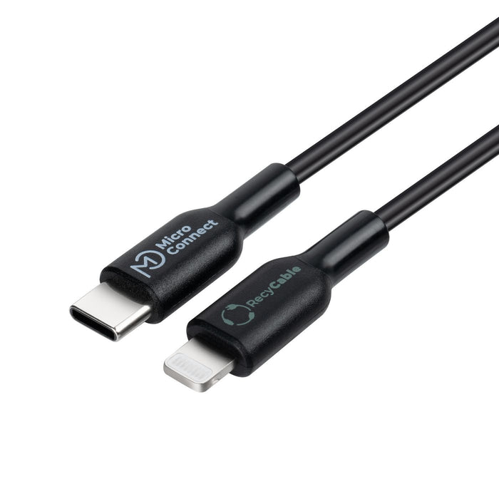 EAN 5715063597521 - Microconnect ECO-USB3.1CL1 cable de conector Lightning 1 m Negro imagen 1