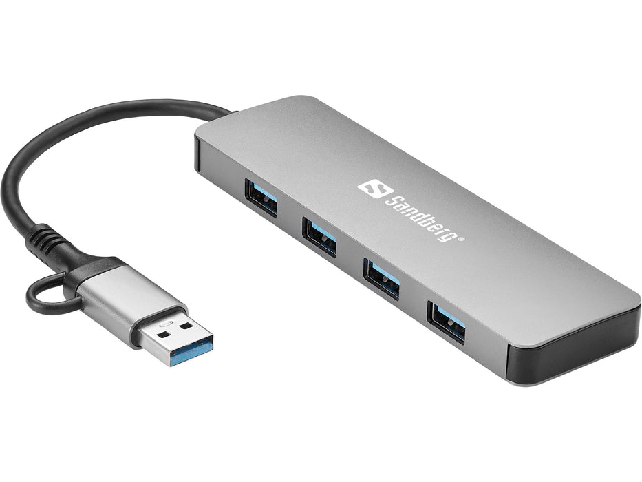 EAN 5705730136634 - Sandberg USB-C/A to 4xUSB 3.0 Hub imagen 2