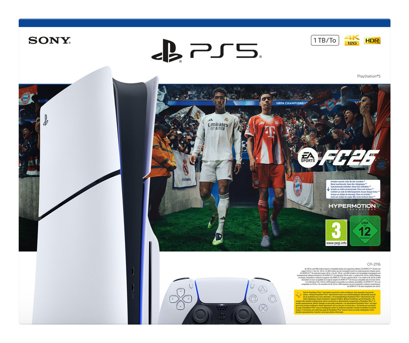 EAN 711719021780 - Sony PlayStation 5 + EA Sports FC 26 Bundle Wifi Negro, Blanco imagen 1