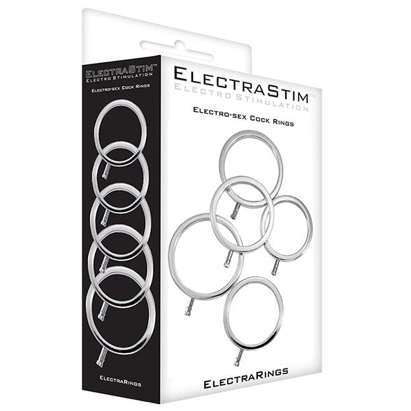 EAN 0609224031038 - ElectraStim Solid Metal Cock Rings Anillo para pene y testículos imagen 2