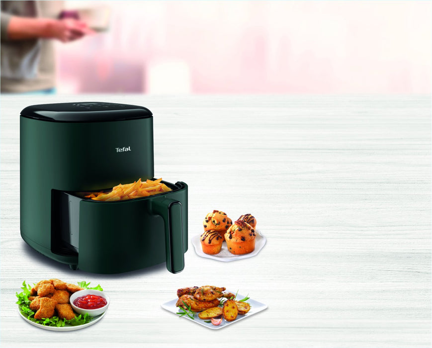 EAN 3045387291082 - Tefal Easy Fry Max EY2453 Sencillo 5 L Independiente 1500 W Freidora de aire caliente Verde imagen 6