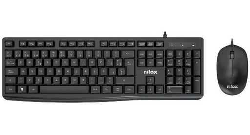 EAN 8431775035188 - Nilox NXKME0012 teclado Ratón incluido Universal USB QWERTY Español Negro imagen 1