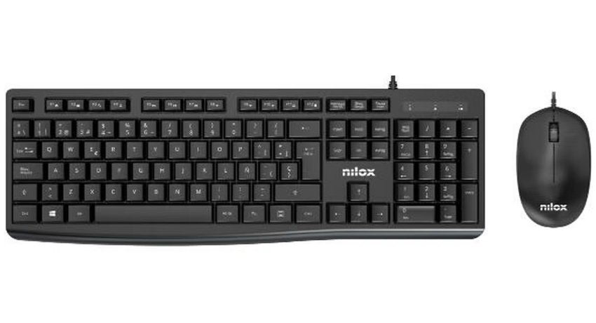 EAN 8431775034990 - Nilox NXKME0012 teclado Ratón incluido Universal USB QWERTY Español Negro imagen 1