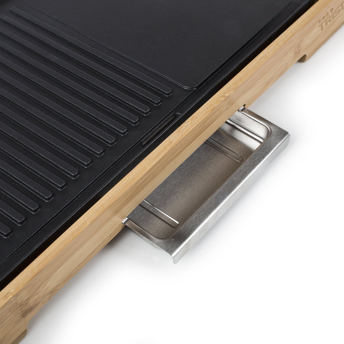 EAN 8713016053831 - Tristar BP-2641 barbacoa y parrilla al aire libre Mesa Eléctrico Bamboo, Negro 2200 W imagen 12