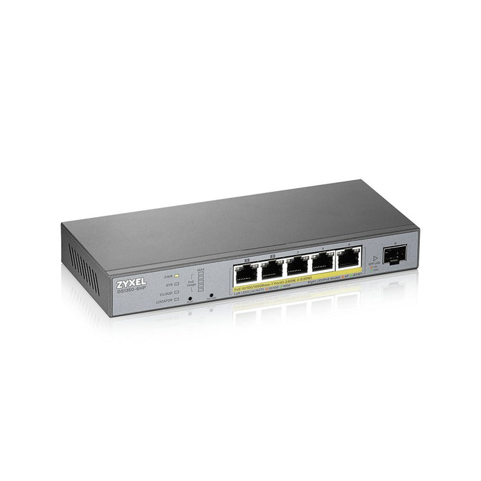 EAN 3540260177595 - Zyxel GS1350-6HP-EU0101F switch Gestionado L2 Gigabit Ethernet (10/100/1000) Energía sobre Ethernet (PoE) imagen 4