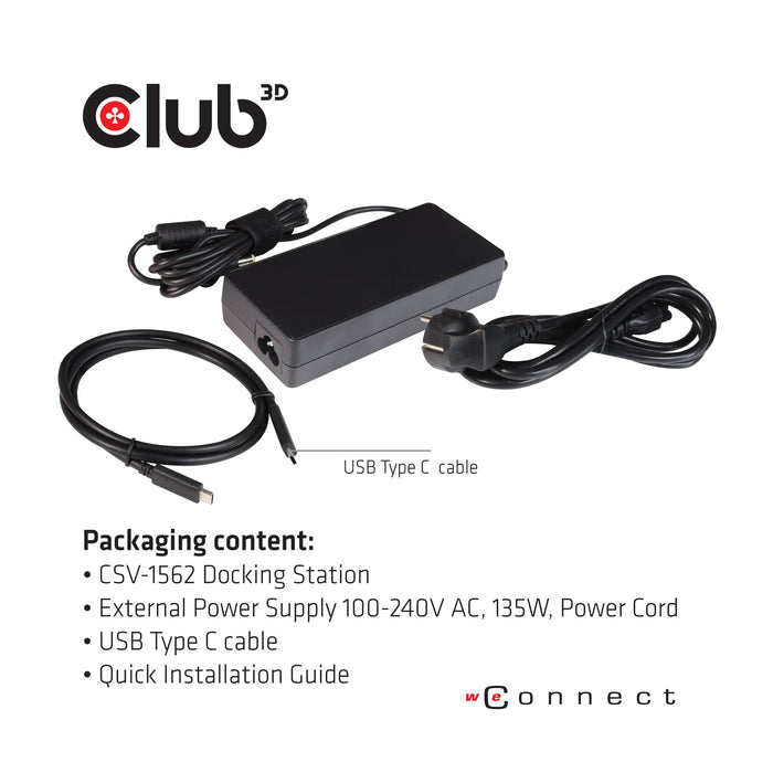 EAN 8719214471293 - CLUB3D CSV-1562 base para portátil y replicador de puertos Acoplamiento USB 3.2 Gen 1 (3.1 Gen 1) Type-C  imagen 8