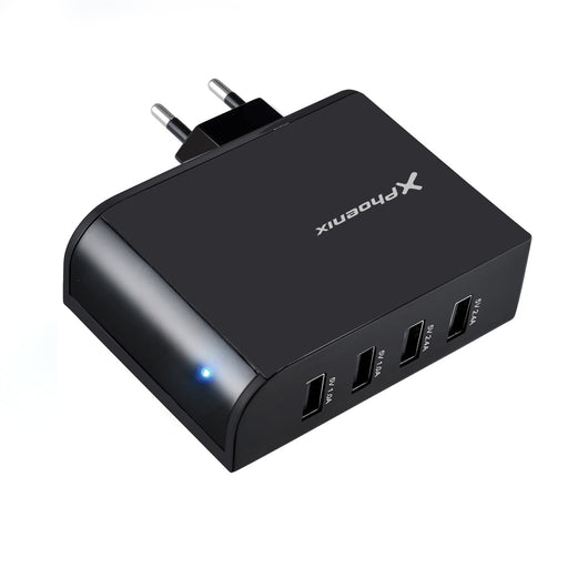 EAN 8436043197124 - Phoenix Technologies PHMULTIUSBCHARGER cargador de dispositivo móvil Universal Negro Corriente alterna In imagen 1