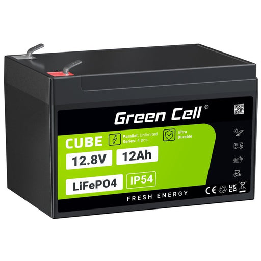 EAN 5904326374881 - Green Cell LFPGC12V12AH batería para sistema ups Fosfato de hierro-litio (LiFePo4) 12,8 V 12 Ah imagen 1