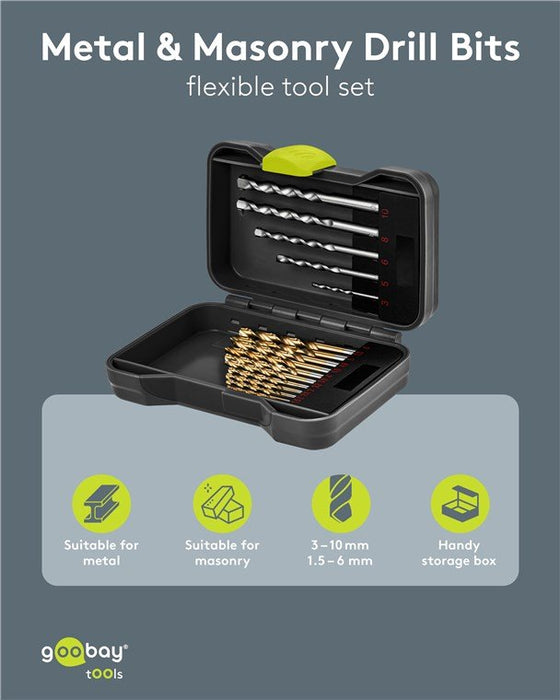 EAN 4040849778483 - Goobay 77848 broca Juego de brocas 17 pieza(s) imagen 2