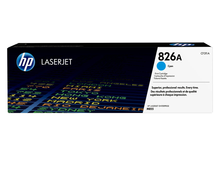 EAN 0887111323880 - HP 826A Cyan Original LaserJet Toner Cartridge cartucho de tóner 1 pieza(s) imagen 1