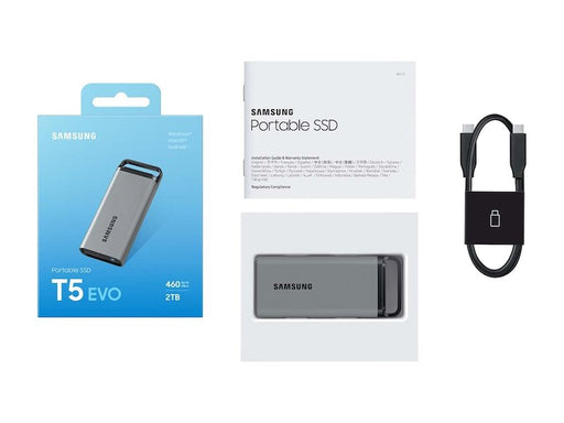 EAN 8806095267371 - Samsung T5 EVO 4 TB USB Tipo C 3.2 Gen 1 (3.1 Gen 1) Gris imagen 2