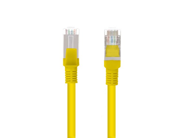 EAN 5901969406016 - Lanberg PCF5-10CC-0050-Y cable de red Amarillo 0,5 m Cat5e F/UTP (FTP) imagen 1