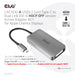 EAN 8719214471651 - CLUB3D CAC-1510-A adaptador de cable de vídeo 0,25 m USB Tipo C DVI Gris imagen 4