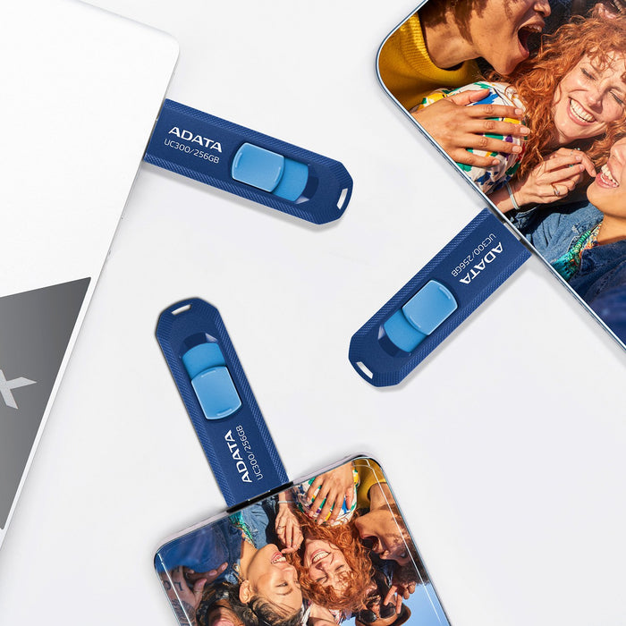 EAN 0842243027631 - ADATA UC300 unidad flash USB 256 GB USB Tipo C 3.2 Gen 1 (3.1 Gen 1) Azul imagen 7