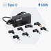EAN 8435364318706 - iggual CUA-C-8T-65W adaptador e inversor de corriente Interior Negro imagen 4