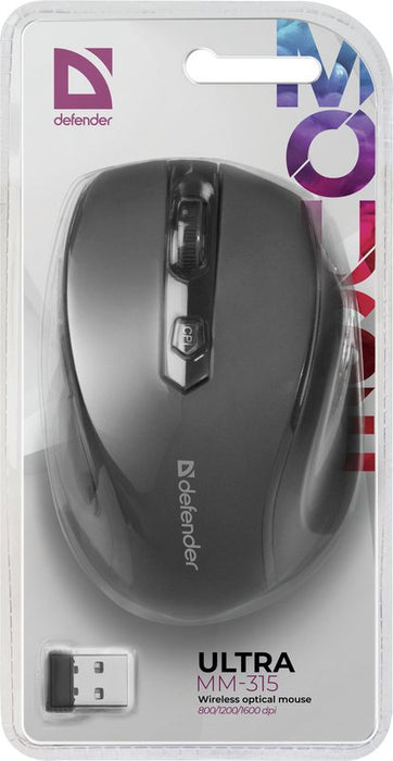 EAN 4714033523158 - Defender ULTRA MM-315 ratón Oficina mano derecha RF inalámbrico Óptico 1600 DPI imagen 5