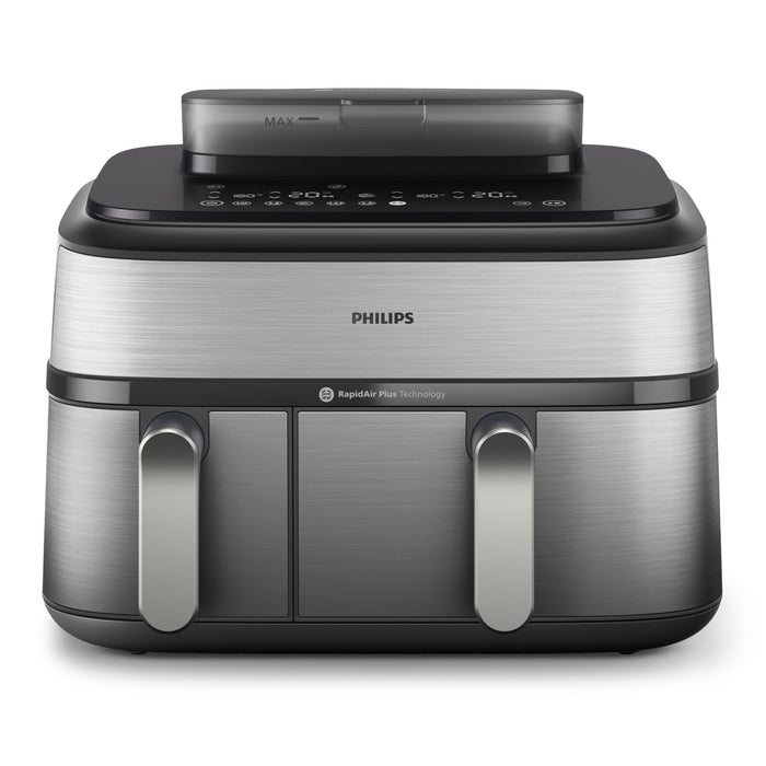 EAN 8720389047558 - Philips 5000 series NA555/00 freidora Doble 9 L Independiente 2750 W Freidora de aire caliente Plata imagen 2