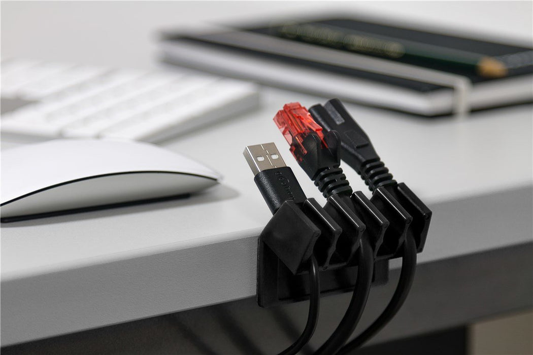 EAN 4040849704338 - Goobay 70433 organizador de cables Escritorio Soporte para cables Negro 2 pieza(s) imagen 11