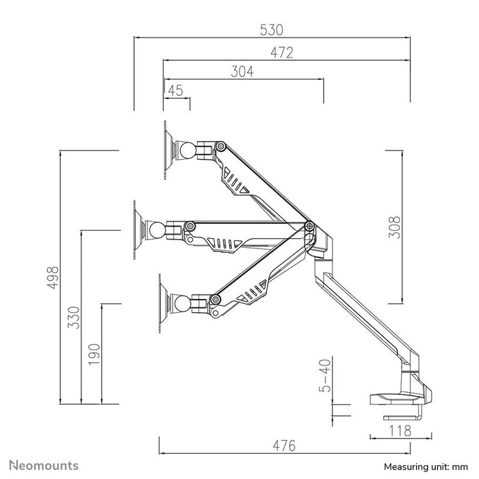 EAN 8717371448561 - Neomounts FPMA-D750WHITE2 soporte para monitor 81,3 cm (32") Escritorio Blanco imagen 11