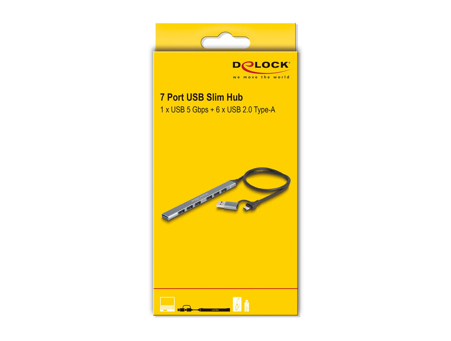 EAN 4043619642731 - DeLOCK 64273 hub de interfaz USB 3.2 Gen 1 (3.1 Gen 1) Type-C 5000 Mbit/s Gris imagen 4
