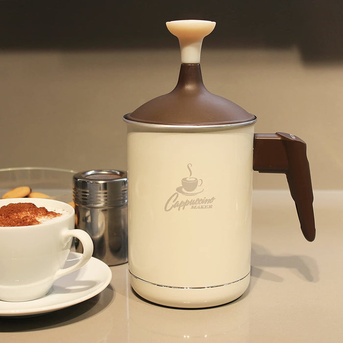 EAN 883336409095 - Pedrini 02CF043 espumador o calentador de leche Eléctrico portátil Marrón, Blanco imagen 2