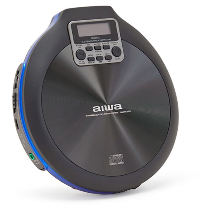 EAN 8435256898095 - Aiwa PCD-810BL reproductor de CD Reproductor de CD portátil Negro, Azul imagen 2