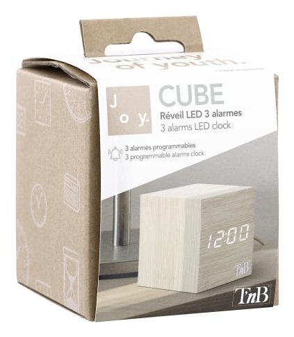 EAN 3303170112151 - T'nB CLOCKSQWD despertador Reloj despertador digital Madera imagen 3