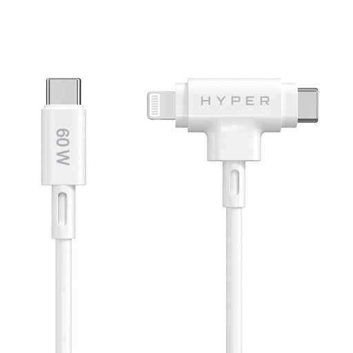 EAN 6941921149376 - HYPER HyperJuice cable USB USB 2.0 1,5 m USB C USB C/Lightning Blanco imagen 2