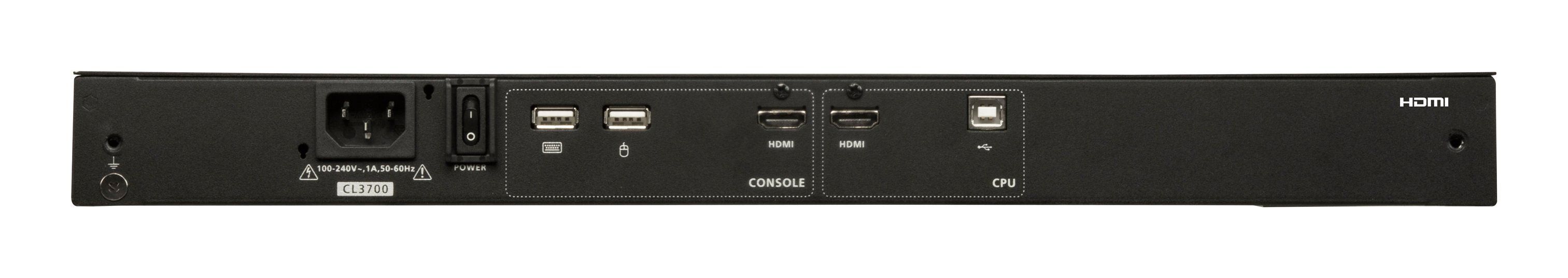 EAN 4710469343742 - ATEN CL3700NW consola de rack 47 cm (18.5") Negro 1U imagen 2