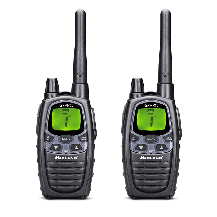 EAN 8011869201943 - Midland G7 Pro Walkie Talkie two-way radios 69 canales 446.00625 - 446.09375 MHz Negro imagen 1