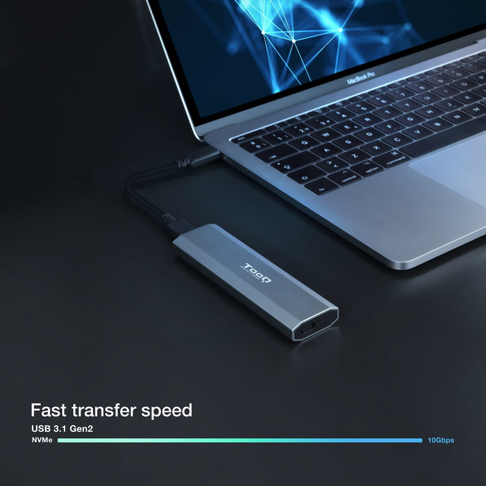 EAN 8433281011434 - TooQ Shura Caja externa para unidad de estado sólido (SSD) Gris M.2 imagen 7